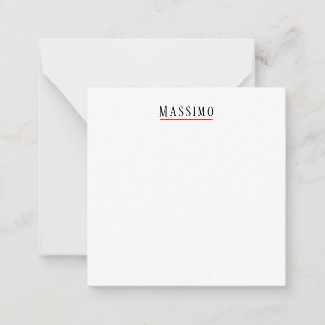Minimalist Elegant Classical Professional Simple Card (Front)