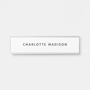 Minimalist Elegant Classical Professional Simple Door Sign