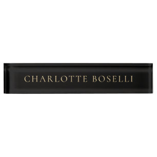 Minimalist Elegant Classical Professional Simple Nameplate