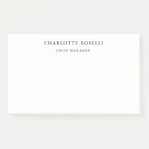 Minimalist Elegant Classical Professional Simple Post-it Notes