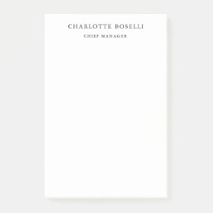 Minimalist Elegant Classical Professional Simple Post-it Notes