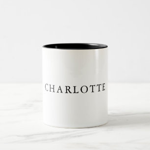 Minimalist Elegant Classical Professional Simple Two-Tone Coffee Mug