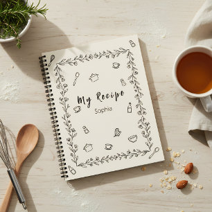 Minimalist Elegant Cooking Recipe Notebook