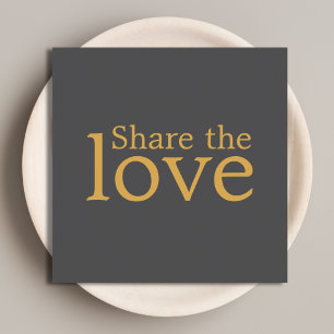 Minimalist Elegant Dark Grey Golden Bold Salon Referral Card