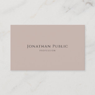 Minimalist Elegant Design Modern Template Luxury Business Card