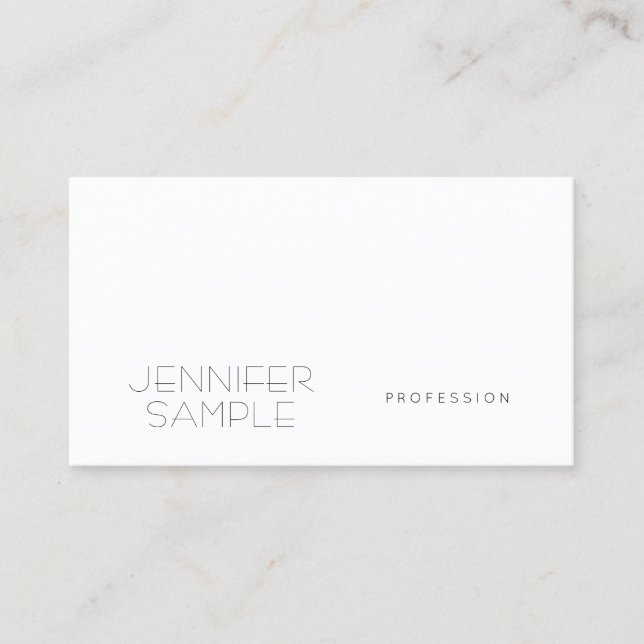 Minimalist Elegant Design Professional Tasteful Business Card (Front)