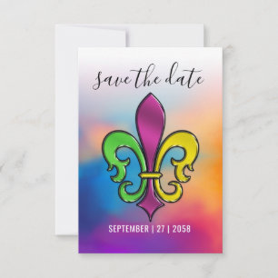 Minimalist Elegant Fleur De Lis Design Thank You Card