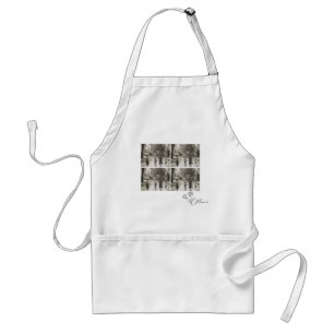 Minimalist Elegant Floral Mum Standard Apron
