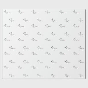 Minimalist Elegant Floral Mum Wrapping Paper