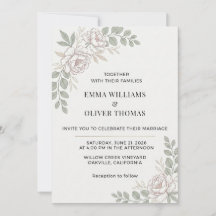 Minimalist Elegant Floral Wedding 