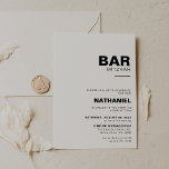 Minimalist Elegant Formal Bar Mitzvah Invitation<br><div class="desc">This minimalist elegant formal bar mitzvah invitation is perfect for a simple religious event celebration. The design features a beautiful font to embellish your event.</div>