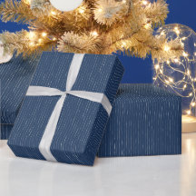 Minimalist Elegant Galactic Blue Festive Holiday