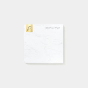 Minimalist Elegant Gold And Marble Modern Template Post-it Notes