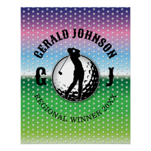 Minimalist Elegant Golf Design Poster