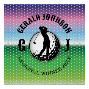 Minimalist Elegant Golf Design Poster