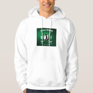 Minimalist Elegant Golf Monogram Design Hoodie
