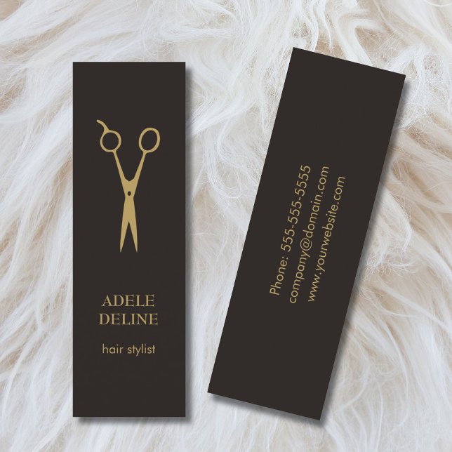 Minimalist Elegant Hair Stylist Business Card (Creator Uploaded)
