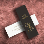 Minimalist Elegant Hair Stylist Business Card<br><div class="desc">Elegant customisable business card template with faux gold bobby pins. Perfect for hair stylists,  hair salons. You can change the background colour and the paper type.</div>