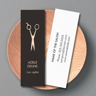 Minimalist Elegant Hair Stylist Mini Business Card