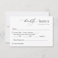 Minimalist Elegant Handwritten Script Wedding
