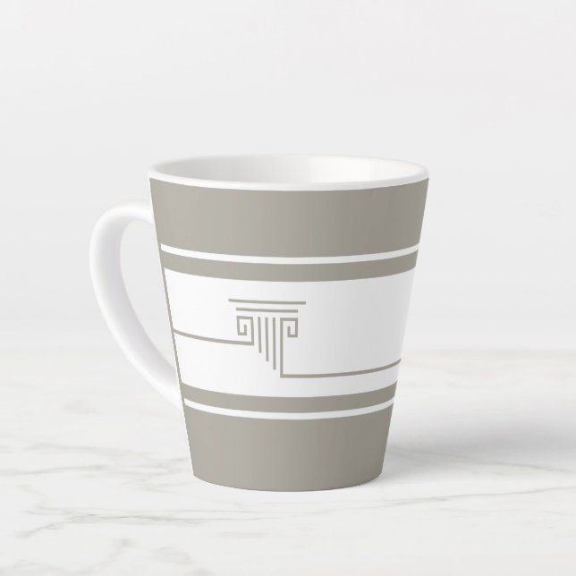 Minimalist Elegant Latte Mug (Left Angle)