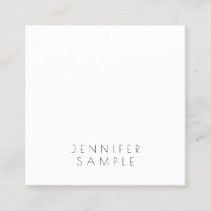 Minimalist Elegant Luxury Template Professional Square Business Card