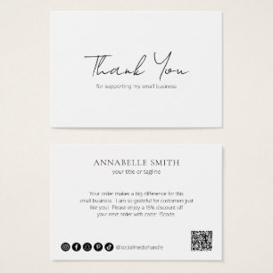 Minimalist Elegant Modern Business Thank You