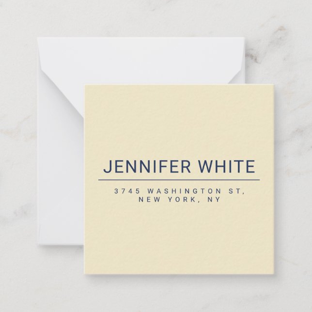 Minimalist Elegant Modern Plain Card (Front)