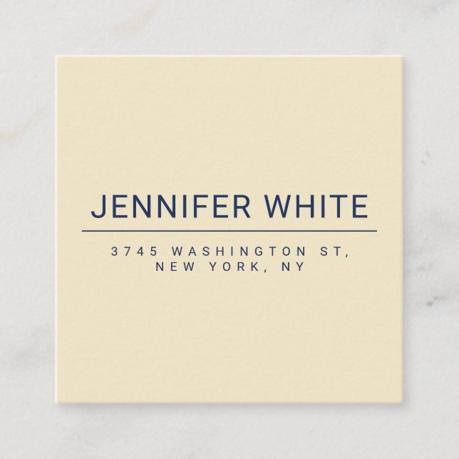 Minimalist Elegant Modern Plain Enclosure Card (Front)