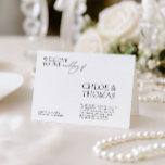 Minimalist Elegant Modern Wedding Ceremony Program<br><div class="desc">Introduce your guests to your wedding ceremony in style with this Minimalist Elegant Modern Wedding Ceremony Program. The program features a clean, white design with elegant calligraphy font for a timeless and sophisticated look. The simple design allows the focus to be on the meaningful words and moments of your special...</div>