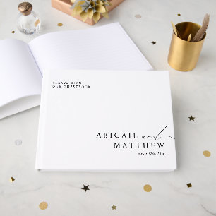 Minimalist Elegant Modern Wedding Guestbook