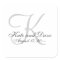 Minimalist Elegant Monogram Simple Wedding Favour