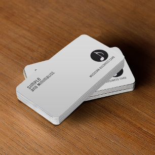 minimalist elegant music business card
