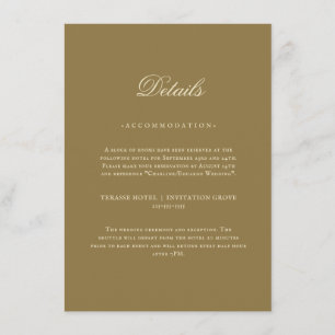 Minimalist Elegant Neutral Details Card