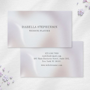 Minimalist Elegant Pearl  Business Card