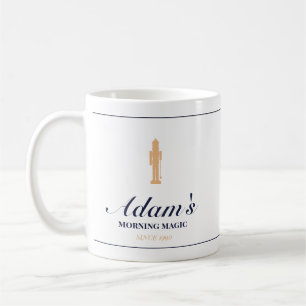 Minimalist elegant personalized christmas mug