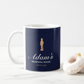 Minimalist elegant personalized christmas mug
