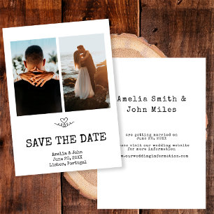 Minimalist Elegant Photo Save The Date