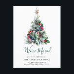 Minimalist Elegant Pine Tree Moving Announcement Postcard<br><div class="desc">Minimalist Elegant Pine Tree Moving Announcement Postcard.</div>