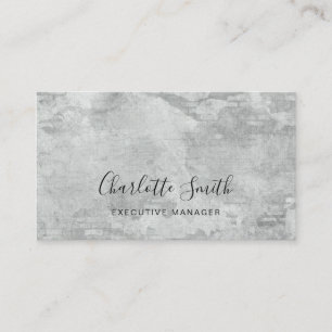 Minimalist Elegant Professional Grey Wall Business Card