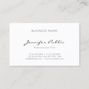 Minimalist Elegant Professional Modern Simple Business Card