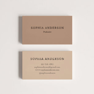 Minimalist Elegant Professional - Neutral tones Business Card