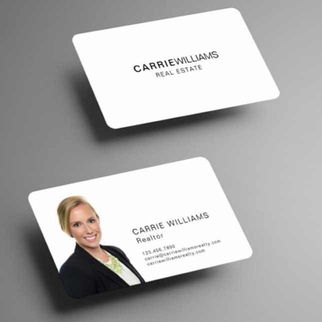 Minimalist Elegant Real Estate Realtor Simple Business Card (Creator Uploaded)