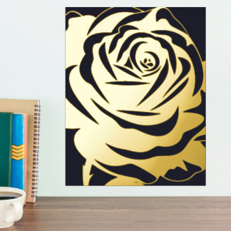 Minimalist Elegant Rose Foil Prints