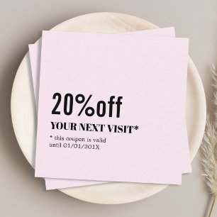 Minimalist Elegant Rose White Beauty Coupon