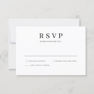 Minimalist Elegant RSVP card