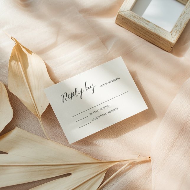 Minimalist Elegant RSVP Card (Creator Uploaded)