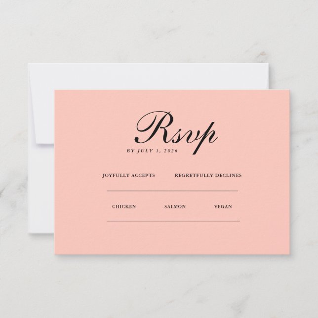 Minimalist Elegant | RSVP & QR Website (Front)