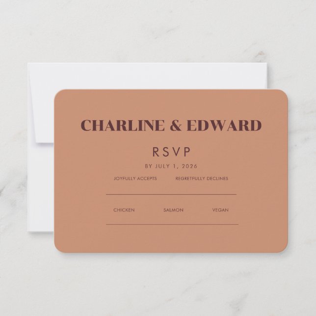 Minimalist Elegant | RSVP & QR Website (Front)