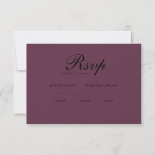 Minimalist Elegant RSVP & QR Website Card